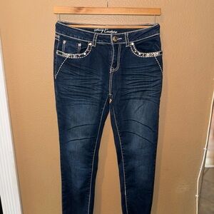 Vintage Sexu Couture Navy Skinny Jeans